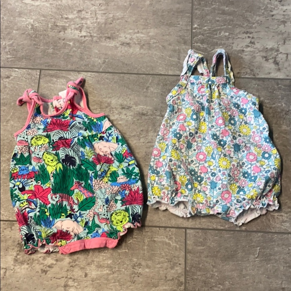 Lot of 2 Starting Out Newborn Bubble Suits